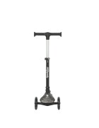 QPlay Trotineta pliabila pentru copii Sparkling Negru roti luminoase cu led platforma antiderapanta ghidon cu inaltime reglabila greutate admisa 50 kg