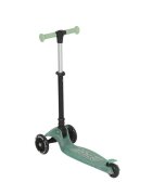 QPlay Trotineta pliabila pentru copii Sparkling Verde roti luminoase cu led platforma antiderapanta ghidon cu inaltime reglabila greutate admisa 50 kg