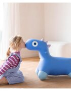 Quut Toys Dinozaur gonflabil saltaret Hoppi Dino albastru