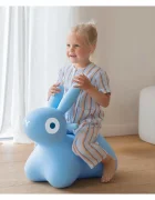 Quut Toys Iepuras gonflabil saltaret Hoppi Bunny albastru