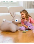 Quut Toys Iepuras gonflabil saltaret Hoppi Bunny gri