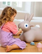 Quut Toys Iepuras gonflabil saltaret Hoppi Bunny gri