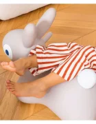 Quut Toys Iepuras gonflabil saltaret Hoppi Bunny gri