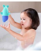 Quut Toys Jucarie stropitoare de baie din silicon Rechinul Squeezi