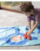 Quut Toys Prosop de plaja cu traseu auto 140 x 70 cm