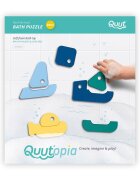 Quut Toys Puzzle de baie 8 piese Barcute colorate