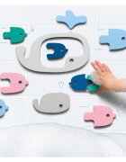 Quut Toys Puzzle de baie Balene si pestisori 11 piese