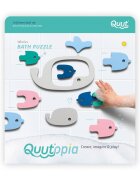 Quut Toys Puzzle de baie Balene si pestisori 11 piese