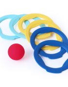 Quut Toys Set 6 inele cu mingiuta Ringo