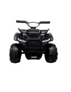 R-Sport Atv electric pentru copii J8AAA negru 35W cu tractiune spate muzica sunete si lumni