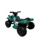 R-Sport Atv electric pentru copii J8AAA verde 35W cu tractiune spate muzica sunete si lumni