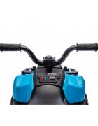 R-Sport ATV electric pentru copii J9 Albastru roti si scaun din plastic putere 25W 70x44x40 cm varsta 1.5-4 ani