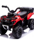 R-Sport ATV electric pentru copii J9 Rosu roti si scaun din plastic putere 25W 70x44x40 cm varsta 1.5-4 ani