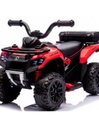 R-Sport ATV electric pentru copii J9 Rosu roti si scaun din plastic putere 25W 70x44x40 cm varsta 1.5-4 ani