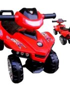 R-Sport Atv pentru copii fara pedale J5 rosu cu protectie impotriva rasturnarii claxon cu sunete potrivit pentru copii cu varsta intre 1-3 ani