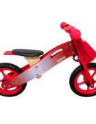 R-Sport Bicicleta copii fara pedale din lemn cu roti din spuma EVA R10 Rosu cu roti din spuma eva varsta 2-5 ani scaun reglabil geanta pentru obiecte mici sarcina maxima admisa 25 kg