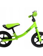R-Sport Bicicleta copii fara pedale R1 verde varsta 2-5 ani roti din spuma EVA cadru usor din otel saua si inaltimea ghidonului sunt reglabile pana la 35 kg