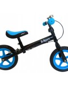 R-Sport Bicicleta copii fara pedale R4 albastru-negru 11 inch scaun moale reglabil pe inaltime 37-43 cm roti din spuma EVA frana pe roata din fata cadru usor din otel pana la 35 kg
