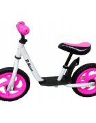 R-Sport Bicicleta copii fara pedale R5 roz cu suport pentru picioare 11 inch varsta 2-5 ani roti din spuma EVA scaun reglabil pe inaltime sarcina maxima admisa 30 kg