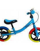 R-Sport Bicicleta copii fara pedale R6 albastru 11 inch scaun moale reglabil pe inaltime 31-38 cm roti din spuma EVA frana pe roata din fata cadru usor din otel pana la 35 kg varsta 2-6 ani