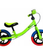 R-Sport Bicicleta copii fara pedale R6 verde 11 inch scaun moale reglabil pe inaltime 31-38 cm roti din spuma EVA frana pe roata din fata cadru usor din otel pana la 35 kg varsta 2-6 ani
