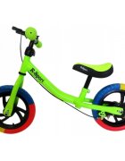 R-Sport Bicicleta copii fara pedale R6 verde 11 inch scaun moale reglabil pe inaltime 31-38 cm roti din spuma EVA frana pe roata din fata cadru usor din otel pana la 35 kg varsta 2-6 ani