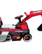 R-Sport Excavator electric pentru copii C3 rosu 25W Unitate audio si lumini led sarcina maxima 25 kg