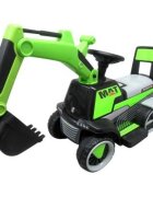 R-Sport Excavator electric pentru copii C3 verde 25W Unitate audio si lumini led sarcina maxima 25 kg