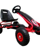 R-Sport Kart cu pedale Gokart roti gonflabile G4 negru