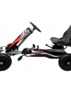 R-Sport Kart cu pedale Gokart roti gonflabile G5 4-10 ani negru