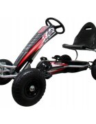 R-Sport Kart cu pedale Gokart roti gonflabile G5 4-10 ani negru