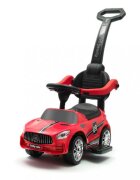 R-Sport Masinuta copii de impins J7 Rosu cu protectie impotriva rasturnarii suport pentru picioare maner pentru ghidare de catre parinte recomandata copiilor cu varsta cuprinsa intre 1-3 ani