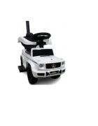 R-Sport Masinuta copii de impins Mercedes G350 AMG Alb maner parental detasabil suport pentru picioare bara de protectie melodii si claxon greutate maxima admisa 25 kg