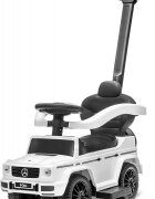 R-Sport Masinuta copii de impins Mercedes G350 AMG Alb maner parental detasabil suport pentru picioare bara de protectie melodii si claxon greutate maxima admisa 25 kg