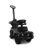 R-Sport Masinuta copii de impins Mercedes G350 Amg negru maner parental detasabil suport pentru picioare bara de protectie melodii si claxon greutate maxima admisa 25 kg