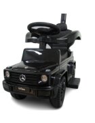 R-Sport Masinuta copii de impins Mercedes G350 Amg negru maner parental detasabil suport pentru picioare bara de protectie melodii si claxon greutate maxima admisa 25 kg