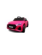 R-Sport Masinuta electrica pentru copii 70W cu telecomanda Audi RS6 roz roti Eva si scaun piele