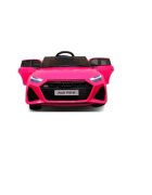 R-Sport Masinuta electrica pentru copii 70W cu telecomanda Audi RS6 roz roti Eva si scaun piele