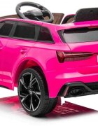 R-Sport Masinuta electrica pentru copii 70W cu telecomanda Audi RS6 roz roti Eva si scaun piele