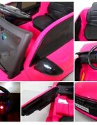 R-Sport Masinuta electrica pentru copii 70W cu telecomanda Audi RS6 roz roti Eva si scaun piele
