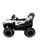R-Sport Masinuta electrica pentru copii Buggy X9 4x4 Alb 90W cu telecomanda 12V roti gonflabile amortizoare scaun piele ecologica functie de balansare