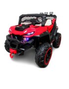 R-Sport Masinuta electrica pentru copii Buggy X9 4x4 Rosu 90W cu telecomanda 12V roti gonflabile amortizoare scaun piele ecologica functie de balansare