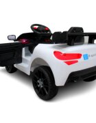 R-Sport Masinuta electrica pentru copii Cabrio A1 Alb 60W cu telecomanda si functie de balansare
