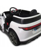R-Sport Masinuta electrica pentru copii Cabrio F4 Alb 60W cu telecomanda si roti Eva slow start faruri si lumini Led unitate audio cu display si Mp3