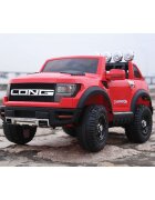R-Sport Masinuta electrica pentru copii Cabrio LONG BBH-1388 Rosu 90W cu roti EVA 12V amortizoare panou muzica usi cu deschidere centura de siguranta sarcina maxima 30 kg