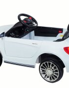 R-Sport Masinuta electrica pentru copii Cabrio M4 BBH-958 Alb 50W cu telecomanda 12V pornire lenta usi si portbagaj cu deschidere panou muzica lumini sarcina maxima 30 kg