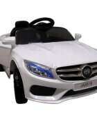 R-Sport Masinuta electrica pentru copii Cabrio M4 BBH-958 Alb 50W cu telecomanda 12V pornire lenta usi si portbagaj cu deschidere panou muzica lumini sarcina maxima 30 kg