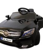 R-Sport Masinuta electrica pentru copii Cabrio M4 BBH-958 Negru 50W cu telecomanda 12V pornire lenta usi si portbagaj cu deschidere panou muzica lumini sarcina maxima 30 kg