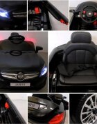 R-Sport Masinuta electrica pentru copii Cabrio M4 BBH-958 Negru 50W cu telecomanda 12V pornire lenta usi si portbagaj cu deschidere panou muzica lumini sarcina maxima 30 kg