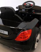 R-Sport Masinuta electrica pentru copii Cabrio M4 BBH-958 Negru 50W cu telecomanda 12V pornire lenta usi si portbagaj cu deschidere panou muzica lumini sarcina maxima 30 kg
